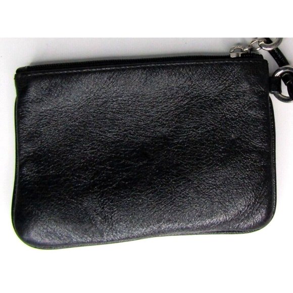 Vintage Coach Poppy Black And Silver Wristlet Purse 6" - Picture 4 of 12